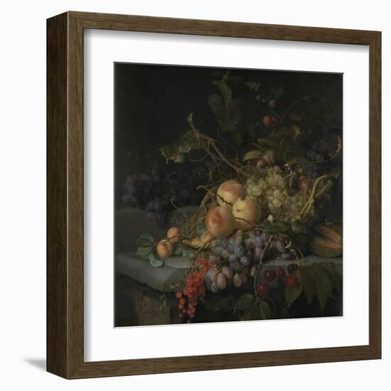 Still Life with Fruit-Jacob van Walscapelle-Framed Art Print