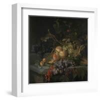 Still Life with Fruit-Jacob van Walscapelle-Framed Art Print