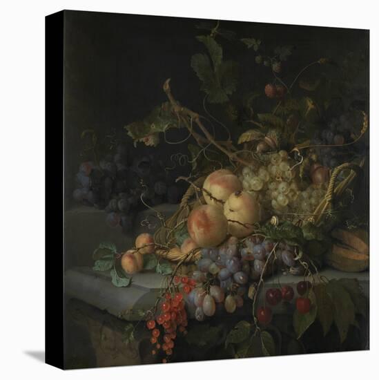 Still Life with Fruit-Jacob van Walscapelle-Stretched Canvas