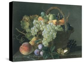 Still Life with Fruit-Jean A. Mouchet-Stretched Canvas