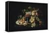 Still Life with Fruit-Severin Roesen-Framed Stretched Canvas