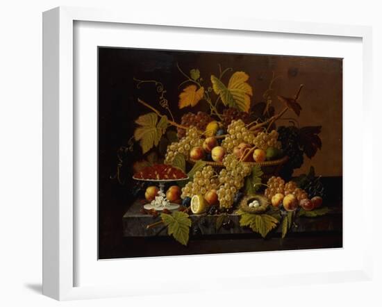 Still Life with Fruit-Severin Roesen-Framed Giclee Print