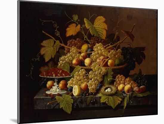 Still Life with Fruit-Severin Roesen-Mounted Giclee Print