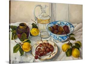 Still Life with Fruit,-Cristiana Angelini-Stretched Canvas