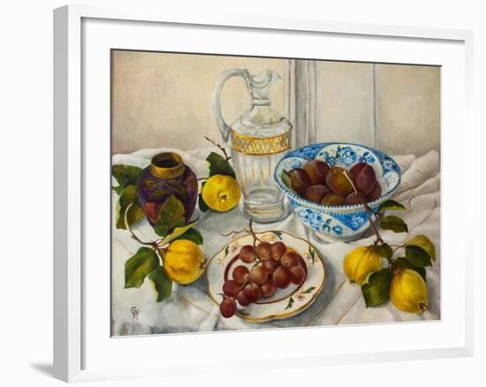 Still Life with Fruit,-Cristiana Angelini-Framed Giclee Print