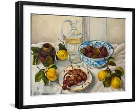 Still Life with Fruit,-Cristiana Angelini-Framed Giclee Print