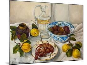 Still Life with Fruit,-Cristiana Angelini-Mounted Giclee Print