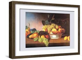 Still Life with Fruit-James Peale-Framed Art Print
