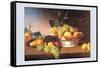 Still Life with Fruit-James Peale-Framed Stretched Canvas