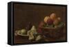 Still Life with Fruit-Henri Fantin-Latour-Framed Stretched Canvas