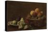 Still Life with Fruit-Henri Fantin-Latour-Stretched Canvas