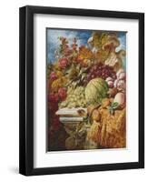 Still Life with Fruit-George Lance-Framed Giclee Print