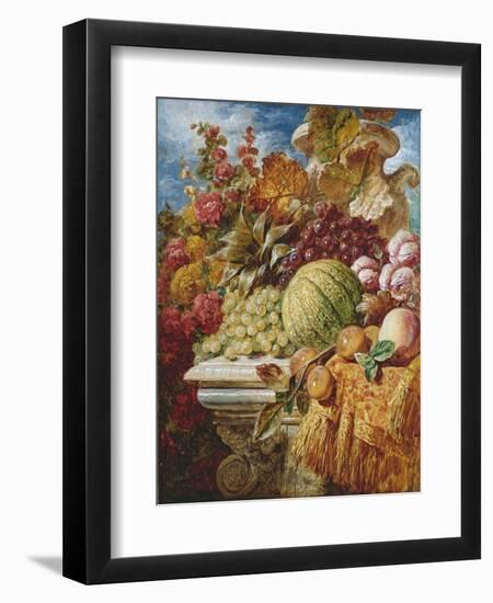 Still Life with Fruit-George Lance-Framed Giclee Print