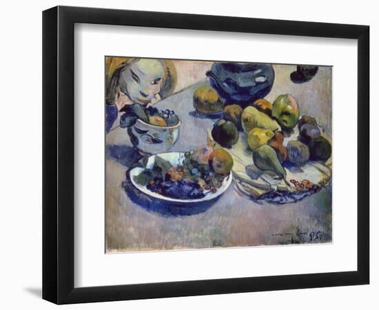 Still-Life with Fruits, 1888-Paul Gauguin-Framed Premium Giclee Print