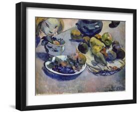 Still-Life with Fruits, 1888-Paul Gauguin-Framed Giclee Print