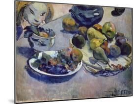 Still-Life with Fruits, 1888-Paul Gauguin-Mounted Giclee Print