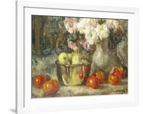 Still Life with Fruits and Flowers-Jean Laudry-Framed Giclee Print