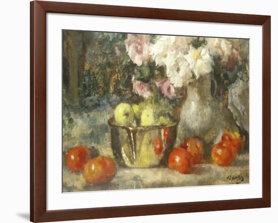 Still Life with Fruits and Flowers-Jean Laudry-Framed Giclee Print