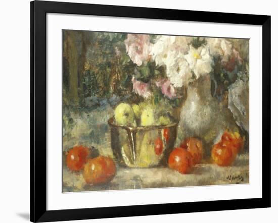 Still Life with Fruits and Flowers-Jean Laudry-Framed Giclee Print