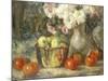 Still Life with Fruits and Flowers-Jean Laudry-Mounted Giclee Print