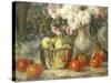 Still Life with Fruits and Flowers-Jean Laudry-Stretched Canvas