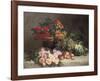 Still Life with Fruits and Flowers-Pierre Bourgogne-Framed Premium Giclee Print