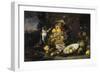 Still Life with Fruits and Monkeys-Frans Snyders-Framed Premium Giclee Print