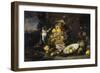 Still Life with Fruits and Monkeys-Frans Snyders-Framed Giclee Print