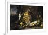 Still Life with Fruits and Monkeys-Frans Snyders-Framed Giclee Print