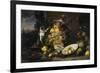 Still Life with Fruits and Monkeys-Frans Snyders-Framed Giclee Print