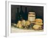 Still-Life with Fruits, Bottles and Loaves of Bread-Suzanne Valadon-Framed Giclee Print