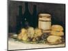 Still-Life with Fruits, Bottles and Loaves of Bread-Suzanne Valadon-Mounted Premium Giclee Print