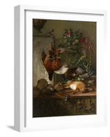 Still Life with Game and a Greek Stele: Allegory of Autumn-Georgius Jacobus Johannes van Os-Framed Art Print