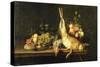 Still Life with Game and Fruit-Luis Menendez Or Melendez-Stretched Canvas