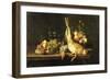 Still Life with Game and Fruit-Luis Menendez Or Melendez-Framed Giclee Print