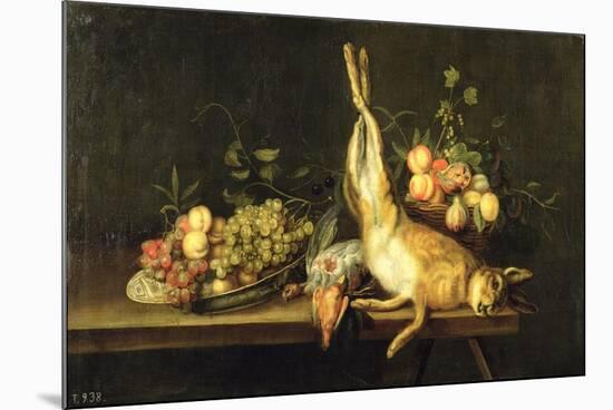 Still Life with Game and Fruit-Luis Menendez Or Melendez-Mounted Giclee Print
