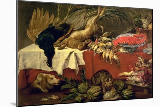 Still Life with Game and Lobster, c.1610-Frans Snyders Or Snijders-Mounted Giclee Print