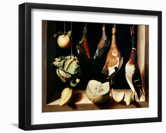 Still-Life with Game Fowl, 1600-1603-Juan Sanchez Cotan-Framed Giclee Print