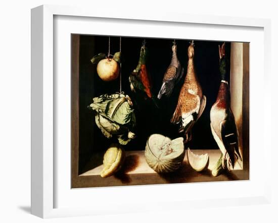 Still-Life with Game Fowl, 1600-1603-Juan Sanchez Cotan-Framed Giclee Print