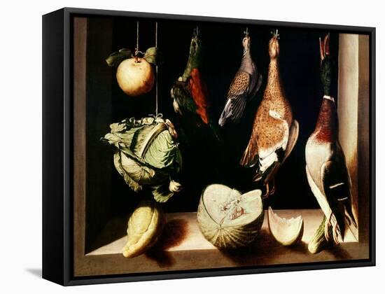 Still-Life with Game Fowl, 1600-1603-Juan Sanchez Cotan-Framed Stretched Canvas