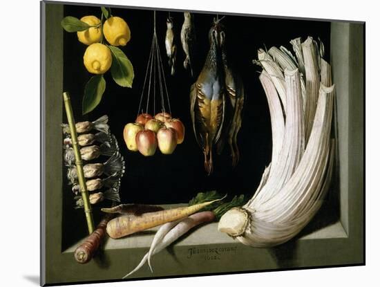 Still Life with Game, Vegetables and Fruit, 1602-Juan Sanchez Cotan-Mounted Giclee Print