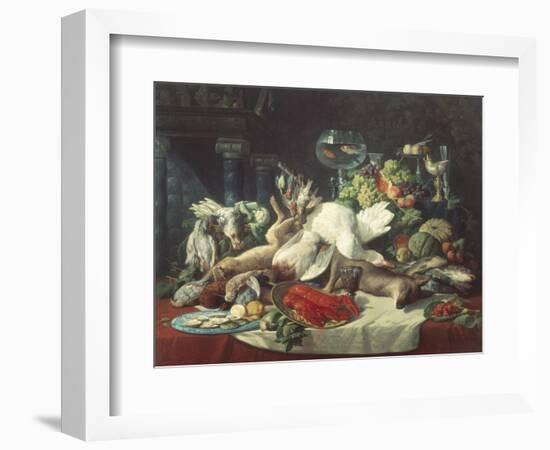 Still Life with Game-Lucas Schaefels-Framed Giclee Print