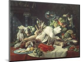 Still Life with Game-Lucas Schaefels-Mounted Giclee Print