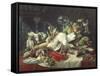 Still Life with Game-Lucas Schaefels-Framed Stretched Canvas
