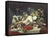 Still Life with Game-Lucas Schaefels-Framed Stretched Canvas