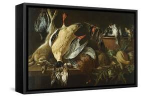 Still Life with Games and Vegetables, 1648-Adriaen van Utrecht-Framed Stretched Canvas