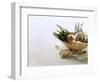 Still Life with Garlic and Various Fresh Herbs-Klaus Arras-Framed Photographic Print