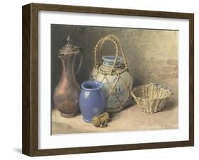 Still Life with Ginger Jar, C.1825-William Henry Hunt-Framed Giclee Print