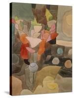 Still Life with Gladioli; Gladiolen Still Leben-Paul Klee-Stretched Canvas