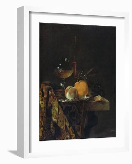 Still Life with Glass and Fruits-Willem Kalf-Framed Giclee Print